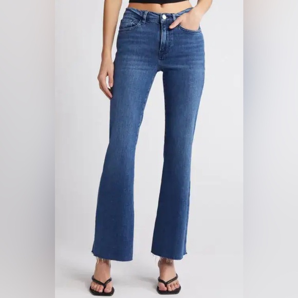 Frame Denim Denim - Frame Le Easy Flare Raw Hem Jeans